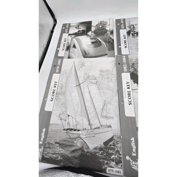 ACE School Of Tomorrow English Paces 1077-1084 & Score Keys 1073-1084 7th Grade - Picture 5 of 10